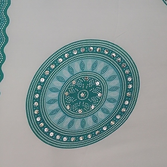 62" x 43" Sarong, Beach Cover-Up, Wall Hanging, Curtain, material, from Mexico - Picture 3 of 6